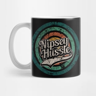 Nipsey Hussle // Retro Circle Crack Vintage Mug